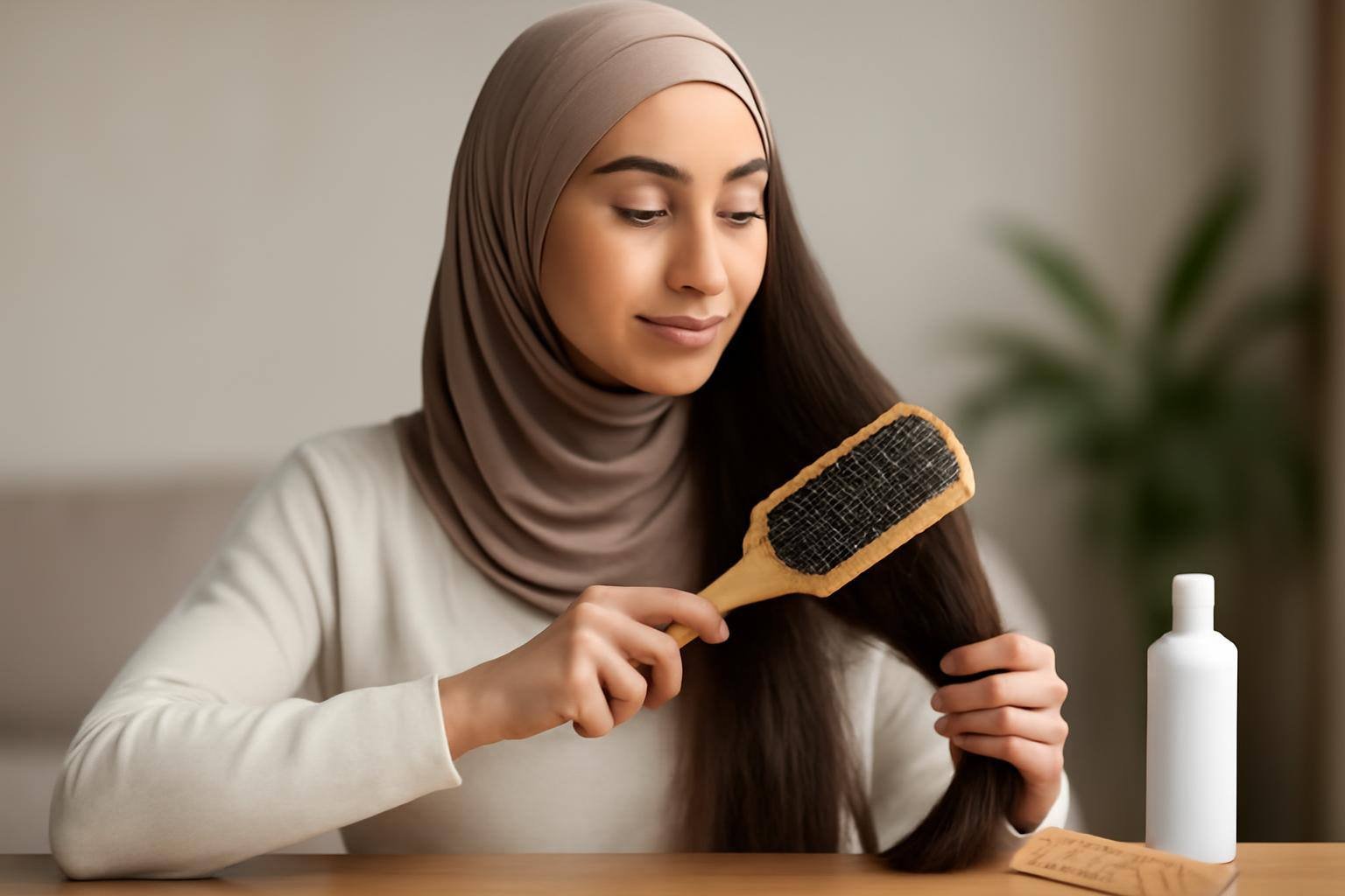 صورة توضيحية حول تمشيط الشعر دون تكسر