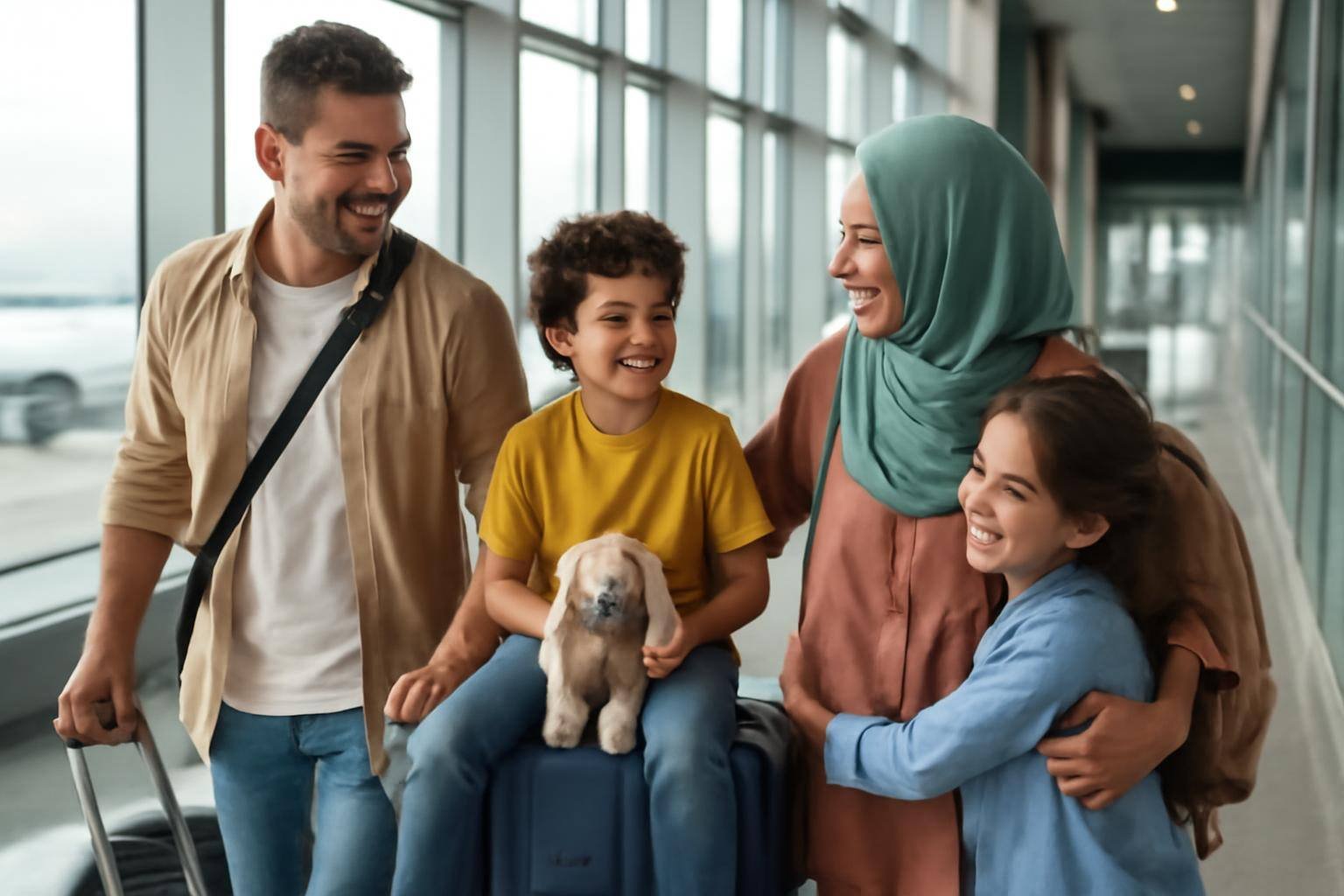 صورة توضيحية حول السفر مع الأطفال