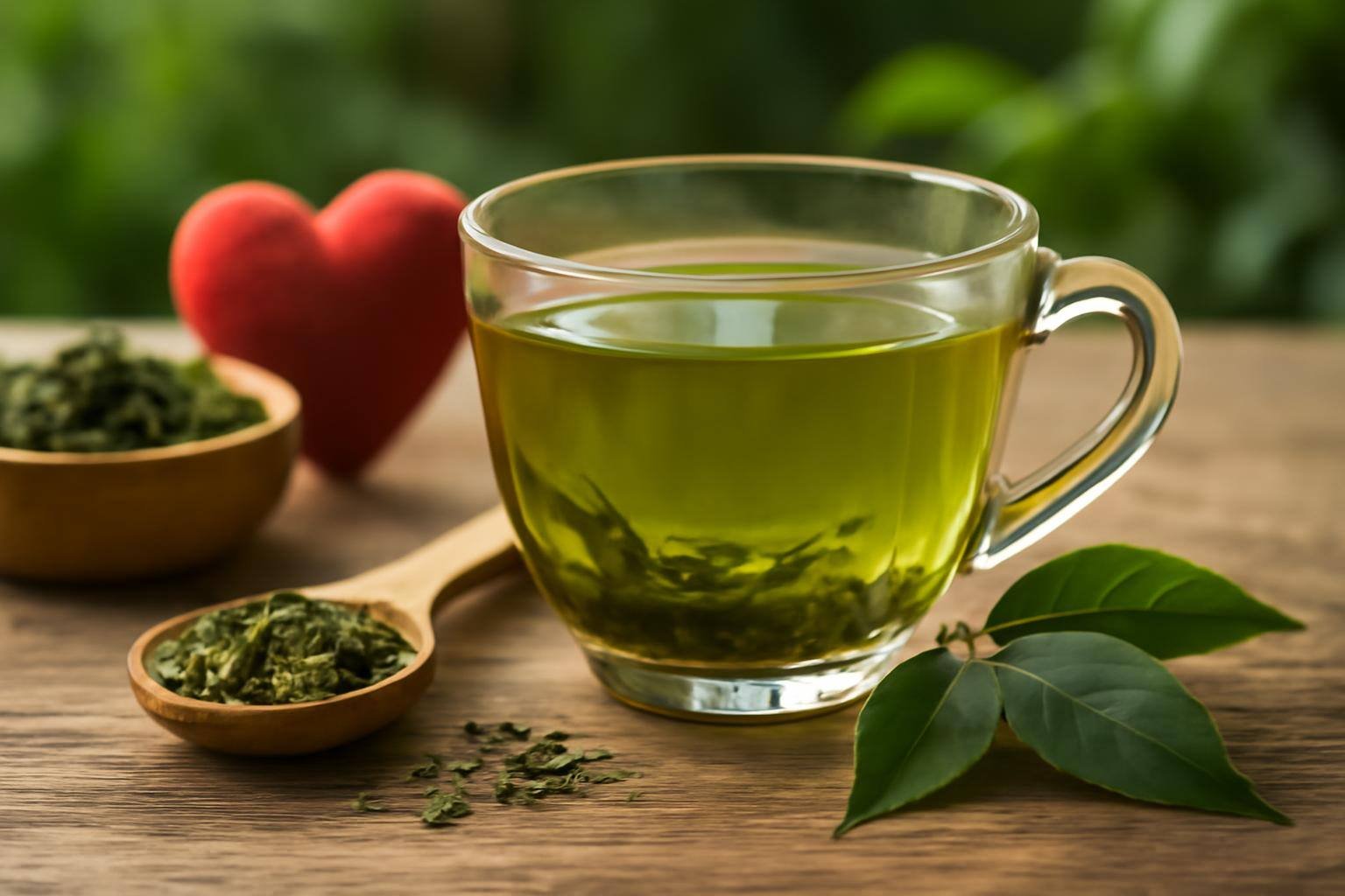 صورة توضيحية حول الشاي الأخضر لخفض الكوليسترول الضار