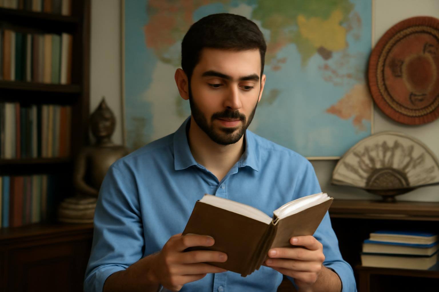 صورة توضيحية حول فوائد القراءة للتعرف على الثقافات